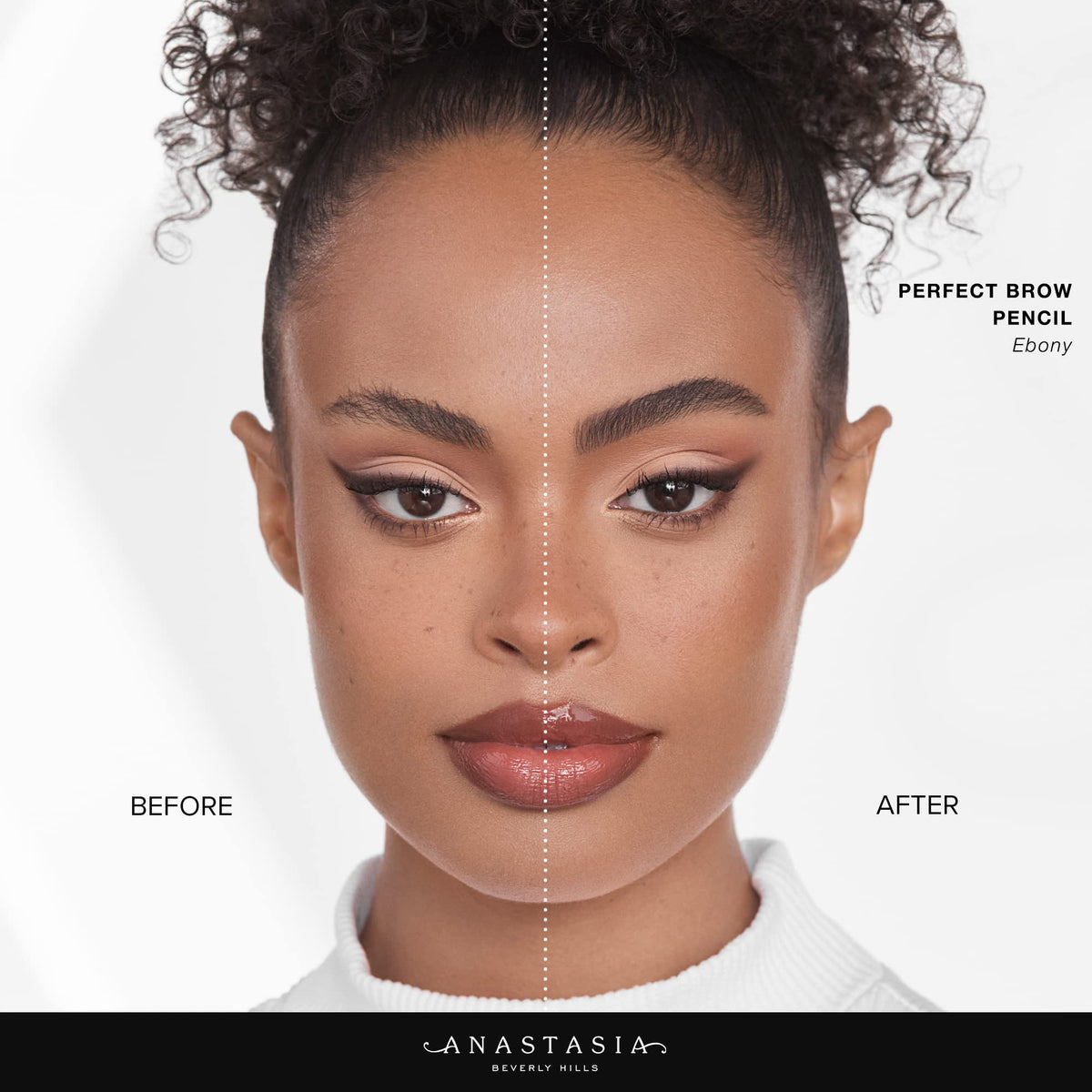 Anastasia Beverly Hills swatch on skin showing Caramel shade for accurate color reference