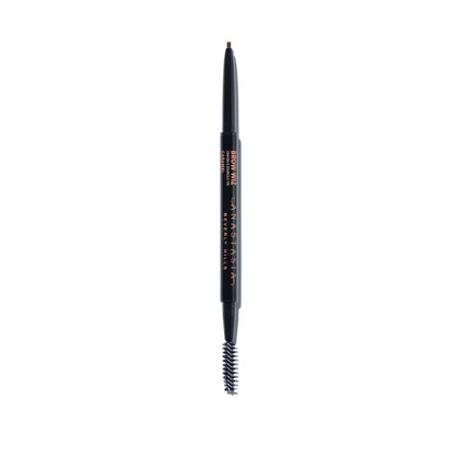 Anastasia Beverly Hills Brow Wiz front packaging showing Caramel shade and retractable pencil benefit