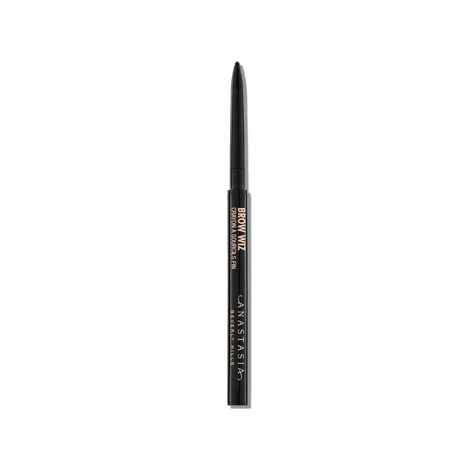 Anastasia Brow Wiz front packaging showing sleek pencil for portable precision