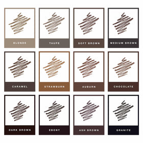 Anastasia Beverly Hills mini Brow Wiz held in hand to show travel-size portability
