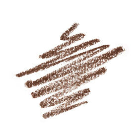 Anastasia Brow Wiz stroke swatch on skin showing hair-like lines and rich chocolate pigment