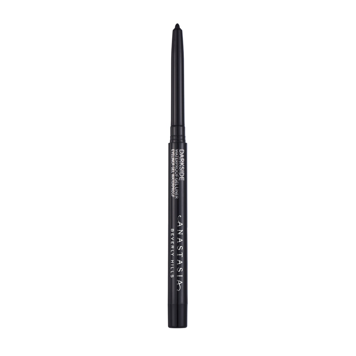 Anastasia Beverly Hills Darkside front packaging showing retractable pencil benefit