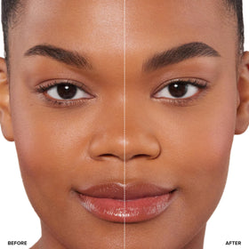 Anastasia Beverly Hills spoolie blending Auburn pomade for natural finish