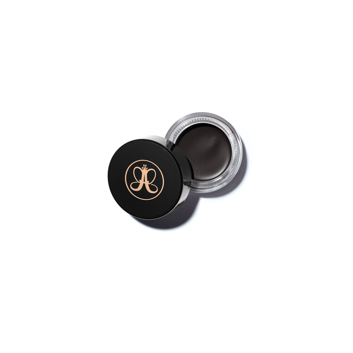 Anastasia Beverly Hills DIPBROW pot front showing Granite shade and compact benefit