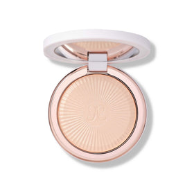 Anastasia Beverly Hills front compact showing elegant rose-gold packaging and portability