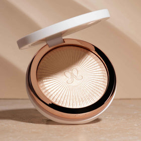 Anastasia Beverly Hills application on cheek showing radiant sun-kissed effect
