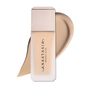 Anastasia Beverly Hills front bottle view showing sleek packaging and shade 1.5N benefit