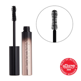 Anastasia Beverly Hills before and after lashes demonstrating dramatic volume and length