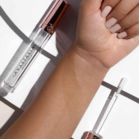 Anastasia Beverly Hills tube in hand showing size and travel-friendly scale