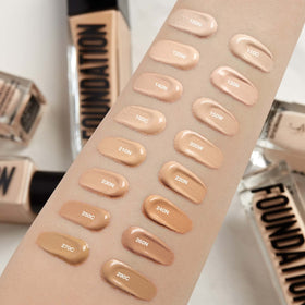 Anastasia Beverly Hills foundation being dispensed onto a spatula for hygienic application
