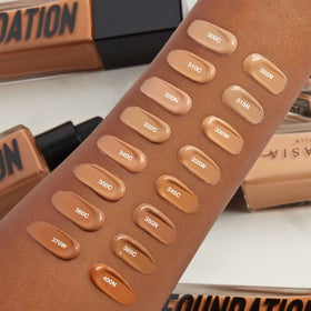 Anastasia Beverly Hills foundation applied on model for natural glowing complexion benefit