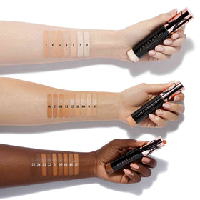 Anastasia Beverly Hills concealer applied under eye demonstrating brightening effect