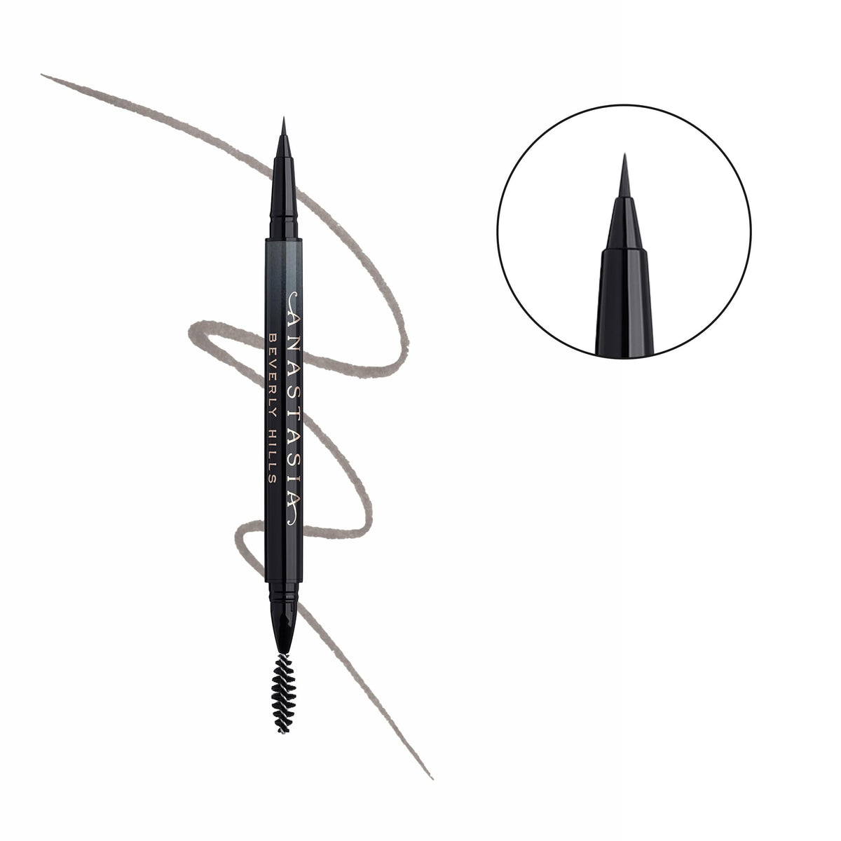 Anastasia Beverly Hills close-up of superfine brush tip for precise strokes