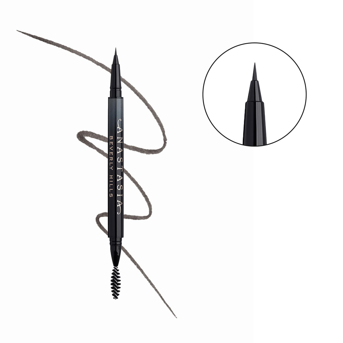 Anastasia Beverly Hills superfine brush tip close-up for hair-like strokes