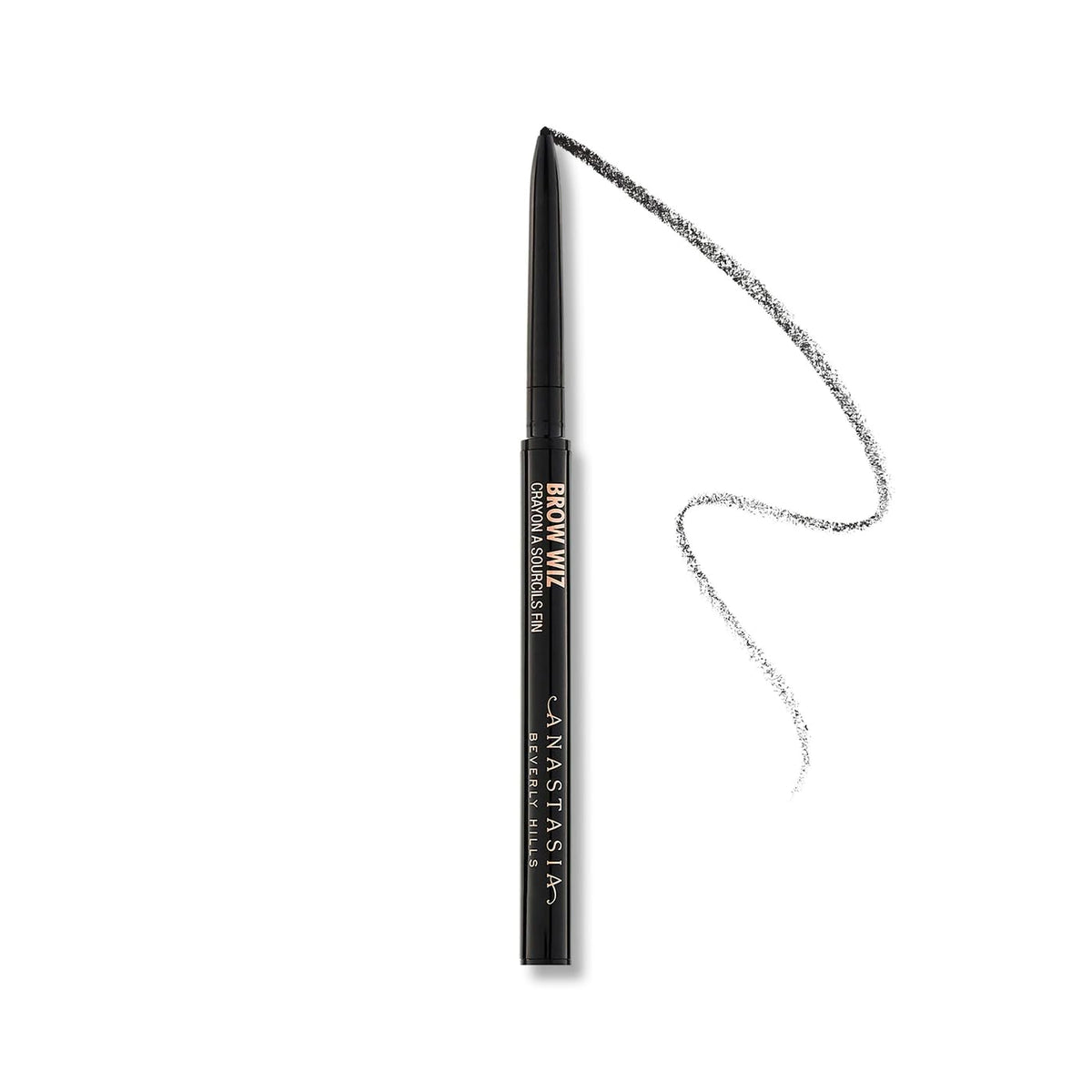 Anastasia Beverly Hills mini Brow Wiz front view showing compact travel-friendly pencil