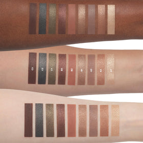 Anastasia Beverly Hills worn on model creating warm ember eye look, flattering sunset tones