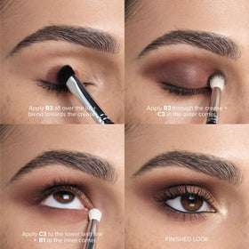 Anastasia Beverly Hills palette label and nine shades visible, showing curated warm color story