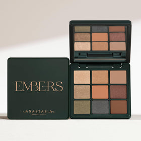 Anastasia Beverly Hills shimmer shade swatch on skin, demonstrating luminous copper payoff