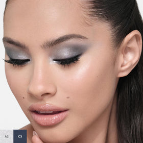 Anastasia Beverly Hills palette beside a travel bag illustrating portability and convenience