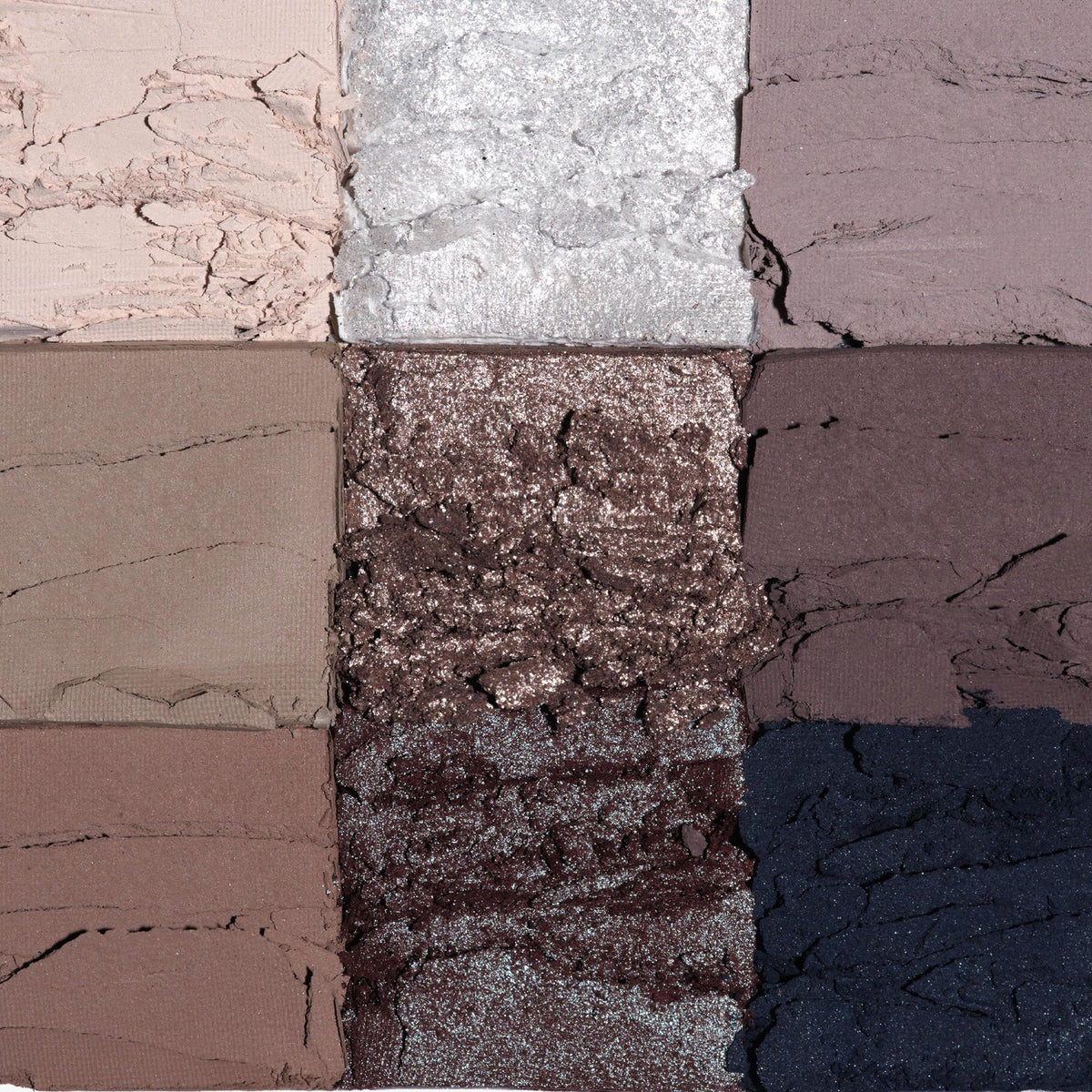 Anastasia Beverly Hills swatch strip of all nine shades on forearm, true-to-pan color guide