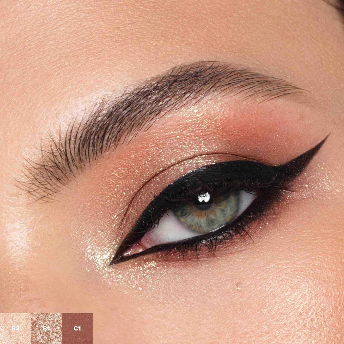 Anastasia Beverly Hills arm swatches showing color range and buildable intensity benefit