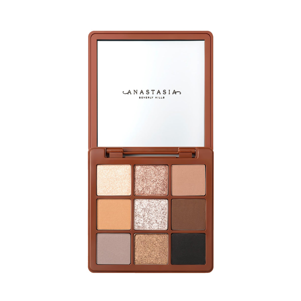 Anastasia Beverly Hills close-up of the palette pans highlighting texture and blendability of eyeshadows