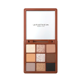 Anastasia Beverly Hills close-up of the palette pans highlighting texture and blendability of eyeshadows