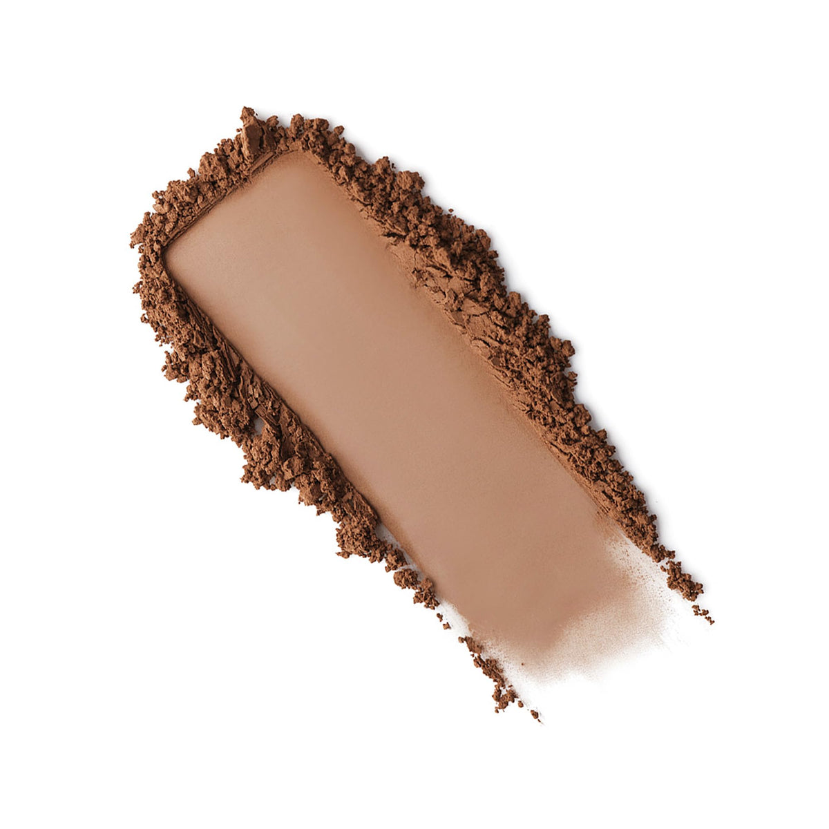 Anastasia Beverly Hills close-up swatch with brush showing smooth, blendable matte warmth