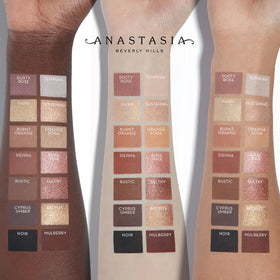 Anastasia Beverly Hills dual-ended brush applying shimmer to lid showing tool usefulness benefit precise application
