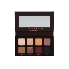 Anastasia Beverly Hills soft glam ii mini opened to reveal eight shades and mirror for easy application