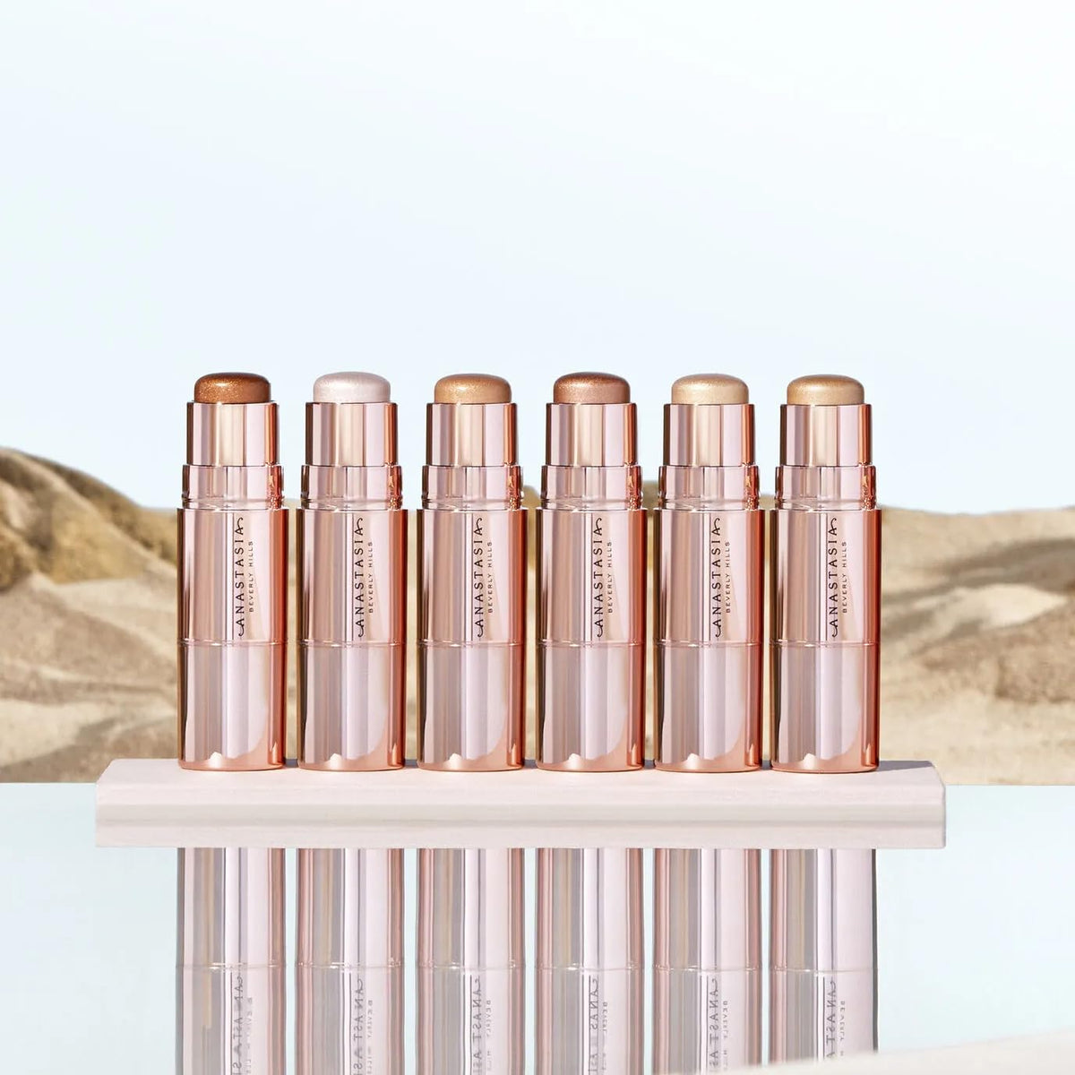 Anastasia Beverly Hills built-in synthetic brush detail demonstrating seamless blending benefit