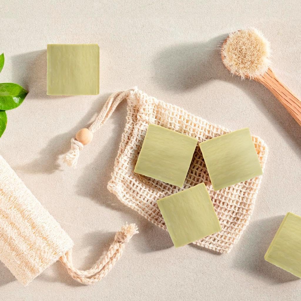 AnatoliaDaphne Aleppo soap lather in hand demonstrating gentle cleansing and foam