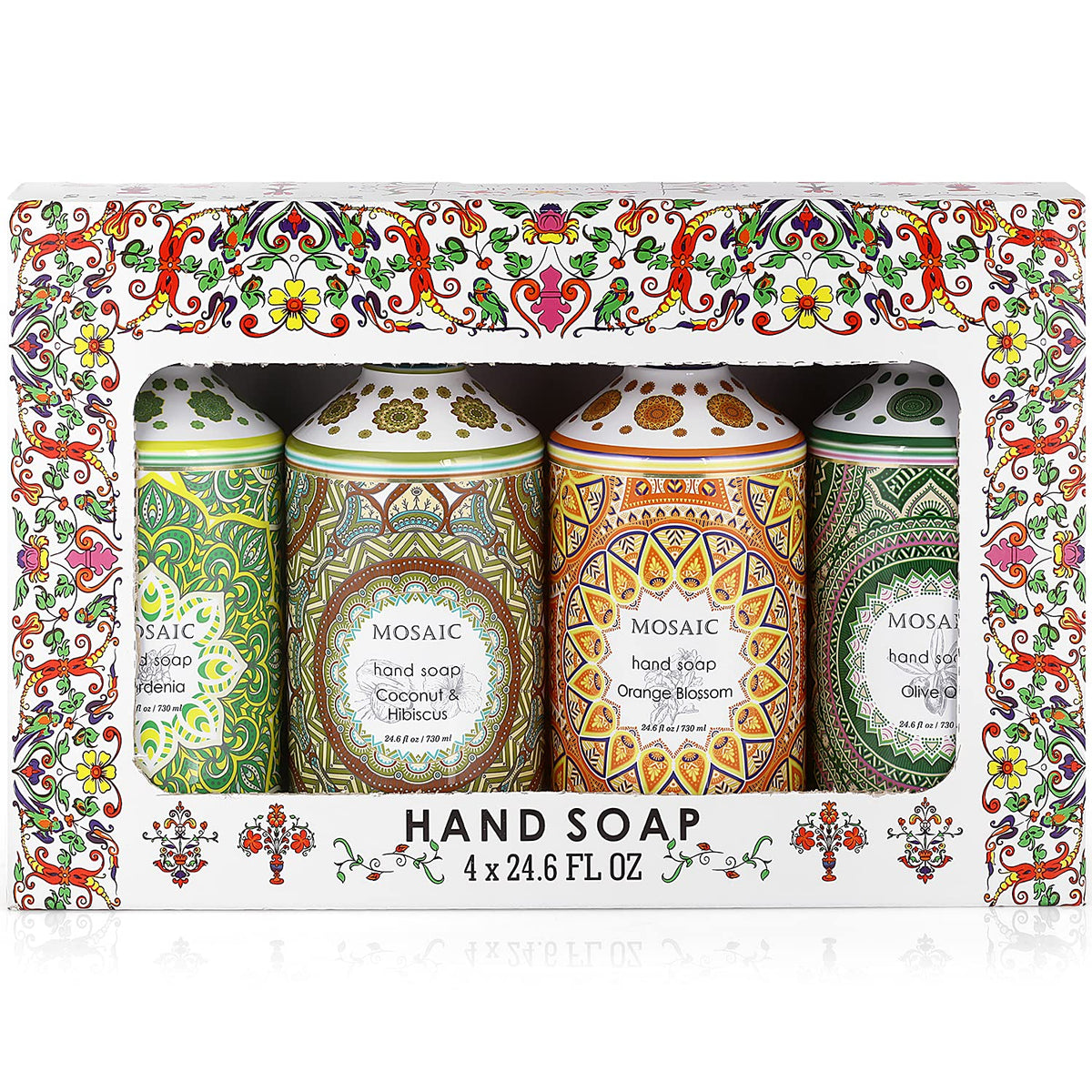 AnatoliaDaphne front packaging showing full four-bottle gift set and presentation benefit