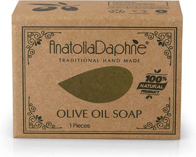AnatoliaDaphne soap on bathroom tray showing lifestyle-friendly natural care