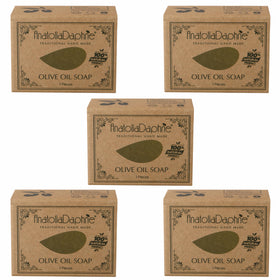AnatoliaDaphne front view of bar packaging showing pure olive oil bar benefit