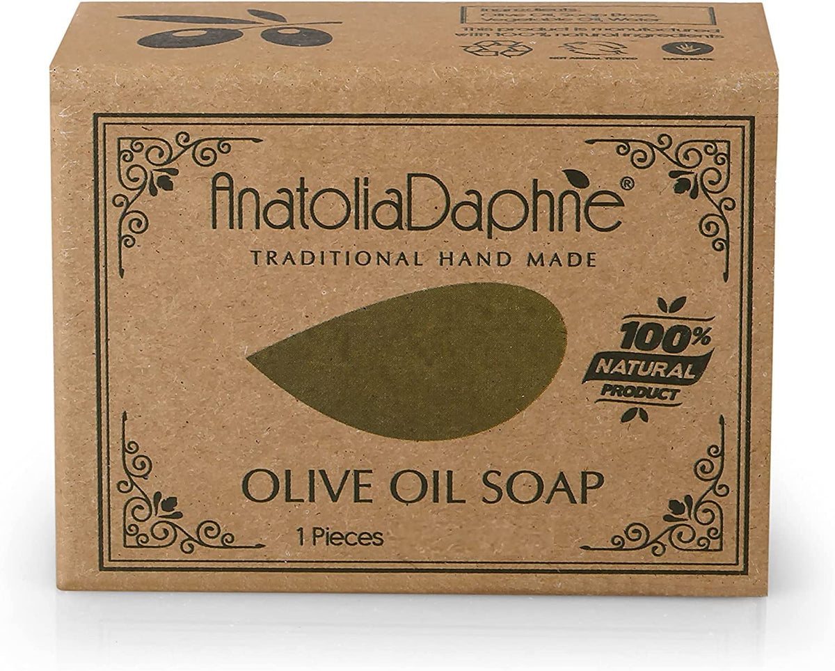 AnatoliaDaphne close-up of a single bar texture highlighting handcrafted surface and gentle lather