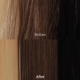 ANAZE visible before and after framing reduced frizz and smoother finish