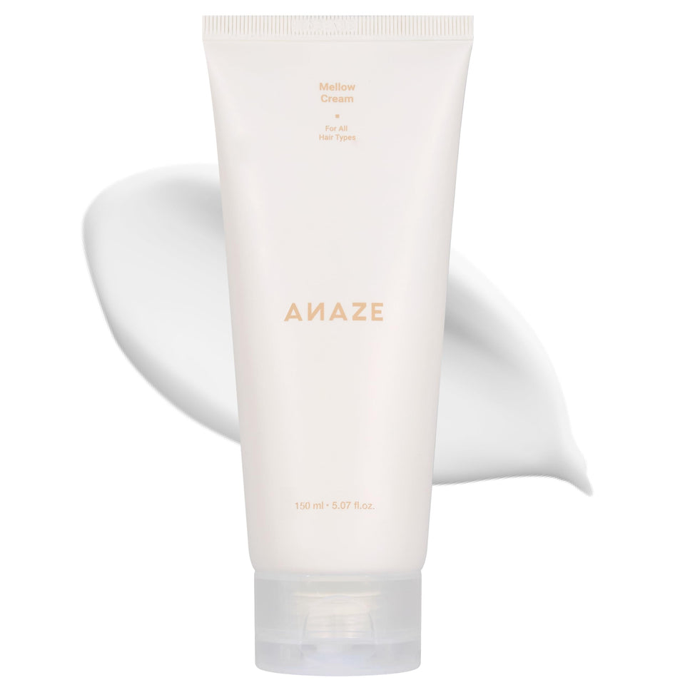 ANAZE front bottle shot showing sleek label and product volume benefit