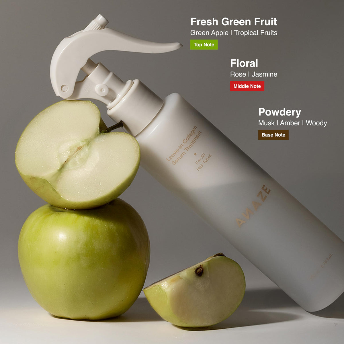 ANAZE used during blow-drying to protect hair while styling with heat