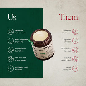 Applying Ancestral Haven balm to cheek highlighting calming hydration for dry facial areas