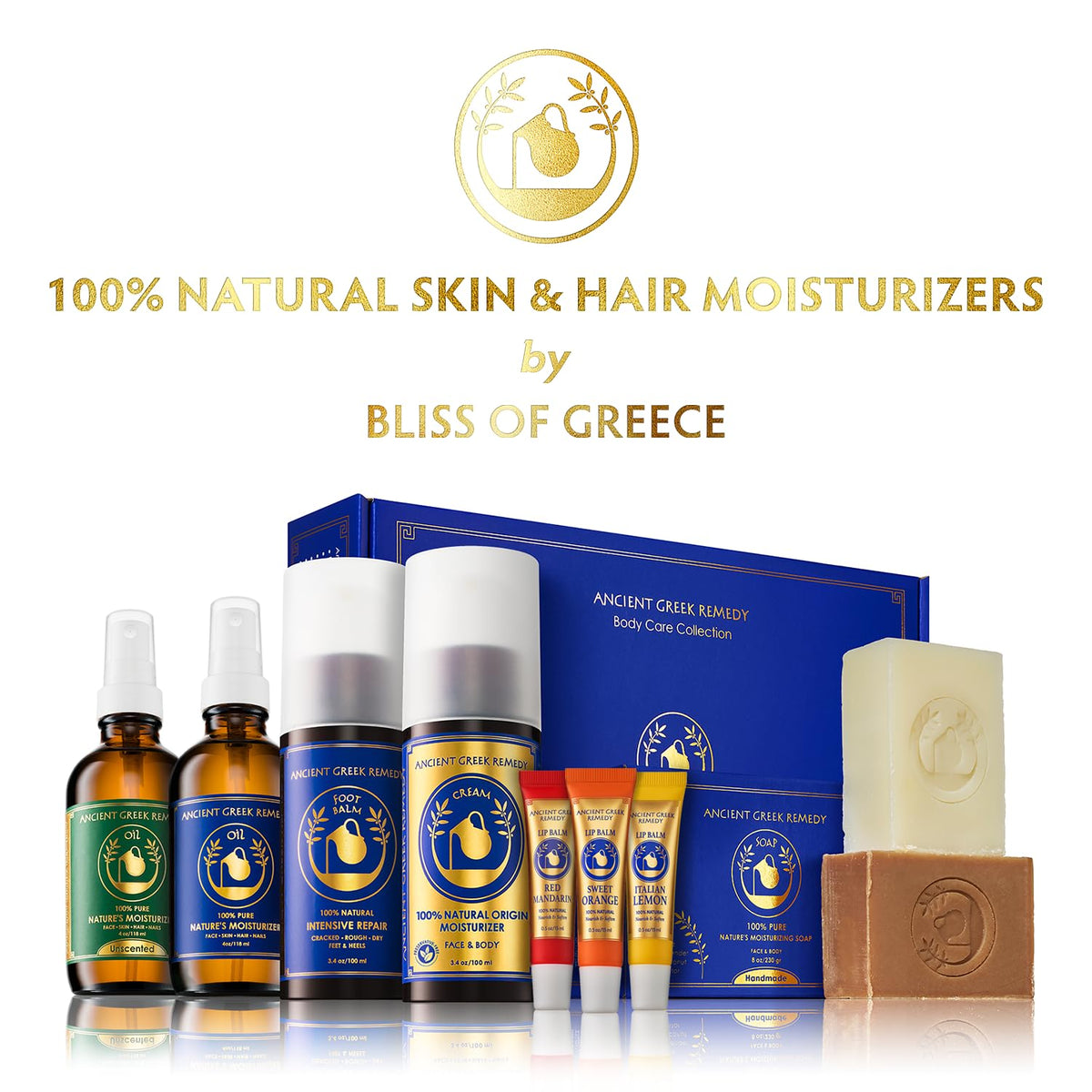Ancient Greek Remedy label close-up displaying ingredients and clean formulation