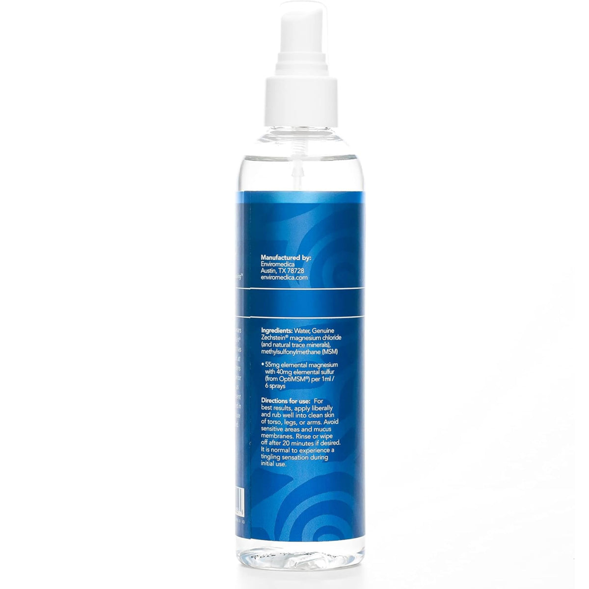 Ancient Minerals bottle on bathroom shelf showcasing fragrance-free daily use