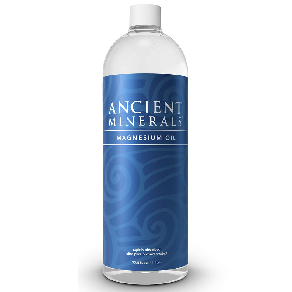 Ancient Minerals refill bottle front label showing product identity and size