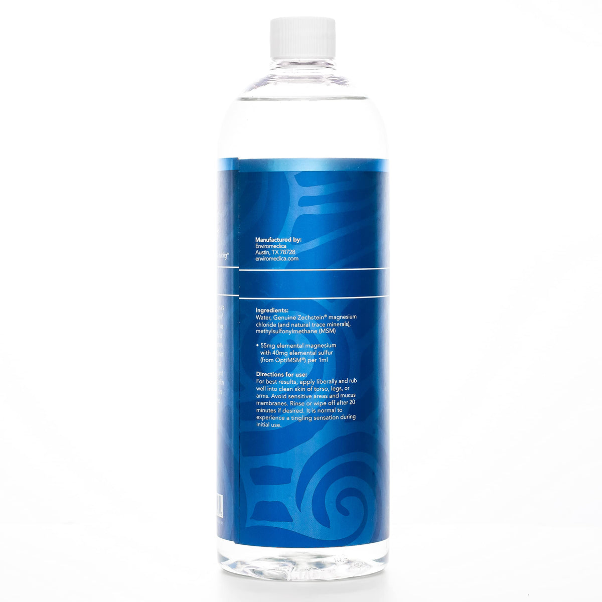 Refill bottle beside smaller spray container, refill saves packaging and cost