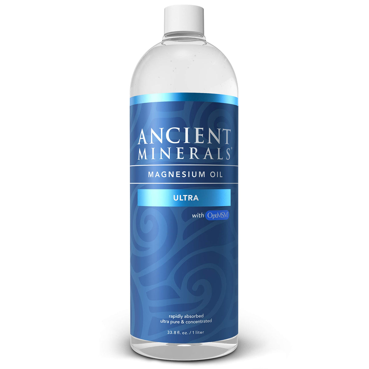 Ancient Minerals front label showing product name and size, clear identification and trust