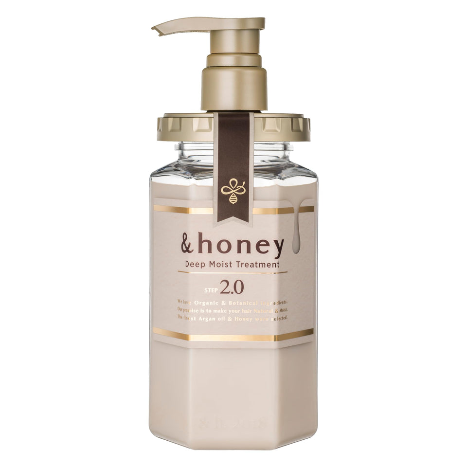 & Honey jar front view showing product and brand, conveys rich hydration