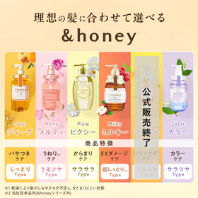 & Honey product in palm demonstrating easy application and slip