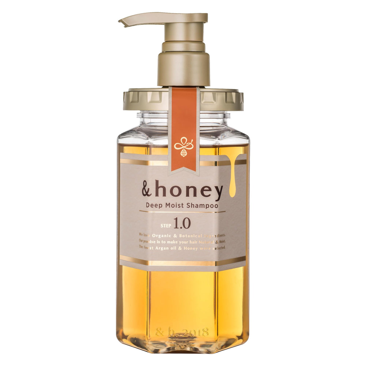 & Honey front bottle 440ml showing packaging and easy-pour benefit