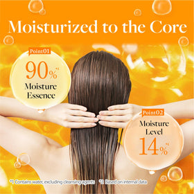 &honey ingredient label closeup showing honey and argan oil inclusion benefit