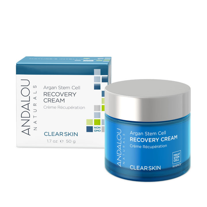 Andalou Naturals jar front view showing product and clear labeling for quick recognition